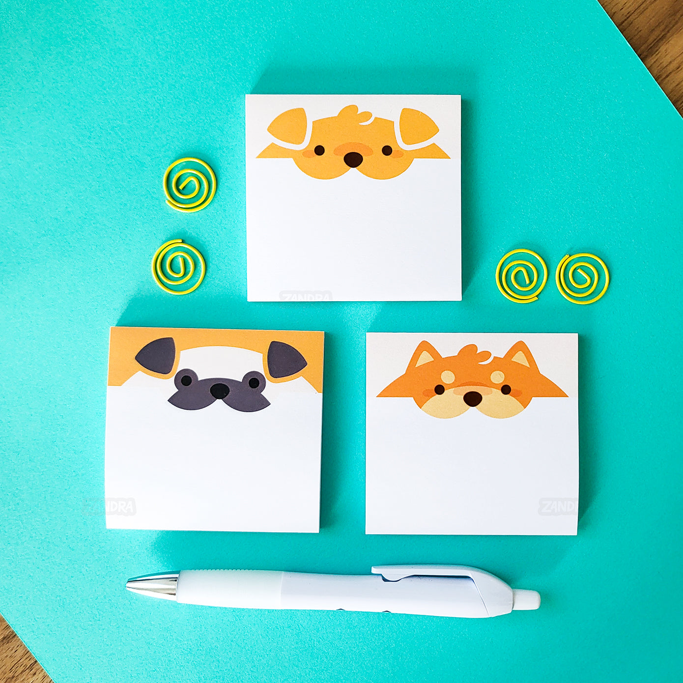Chomp Pug Post-It® Sticky Note Pad