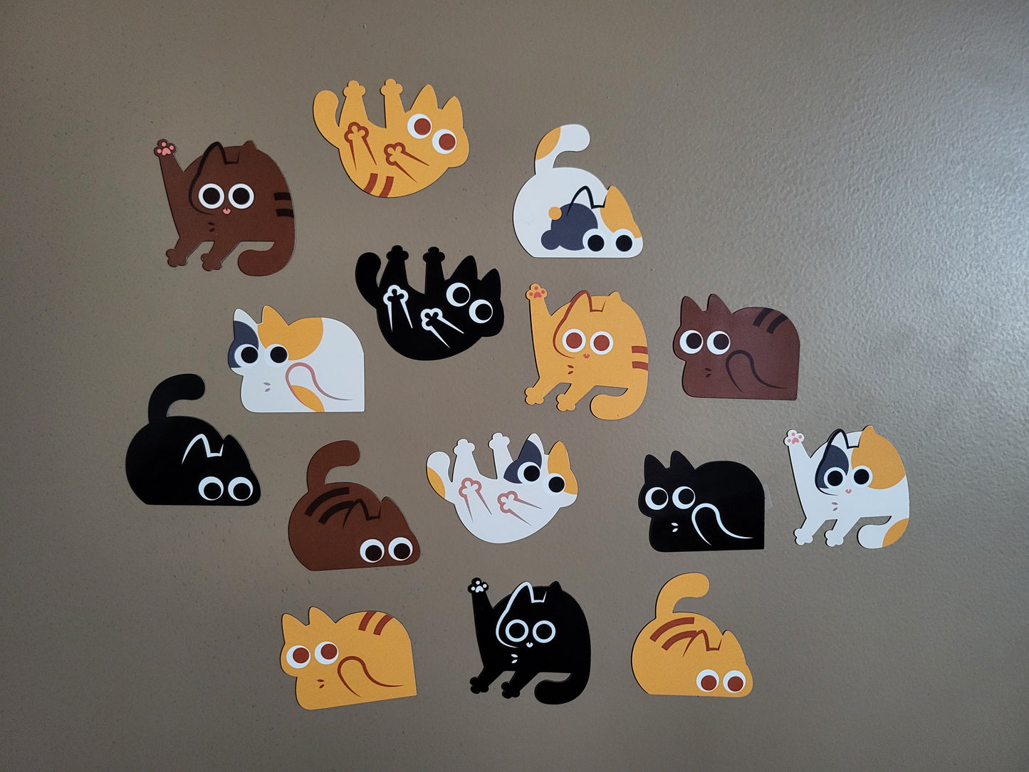 Calico Cat Mini Magnet Set