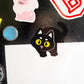Climbing Cat Magnet - Black