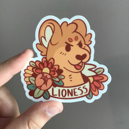 Lioness Vinyl Sticker