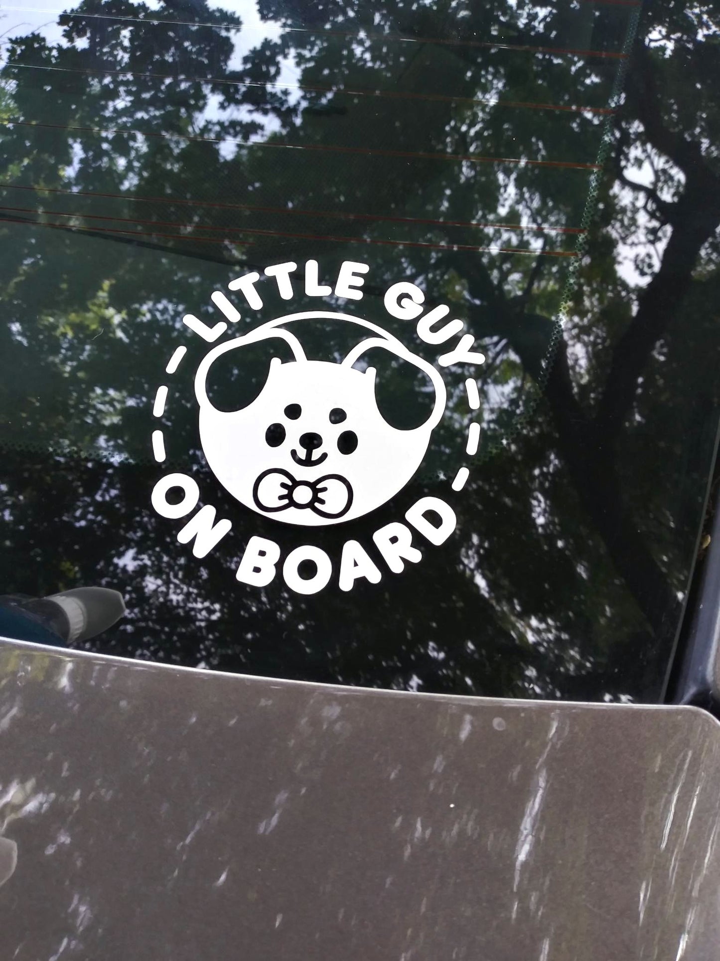 Dog Little Guy On Board Vinyl Decal