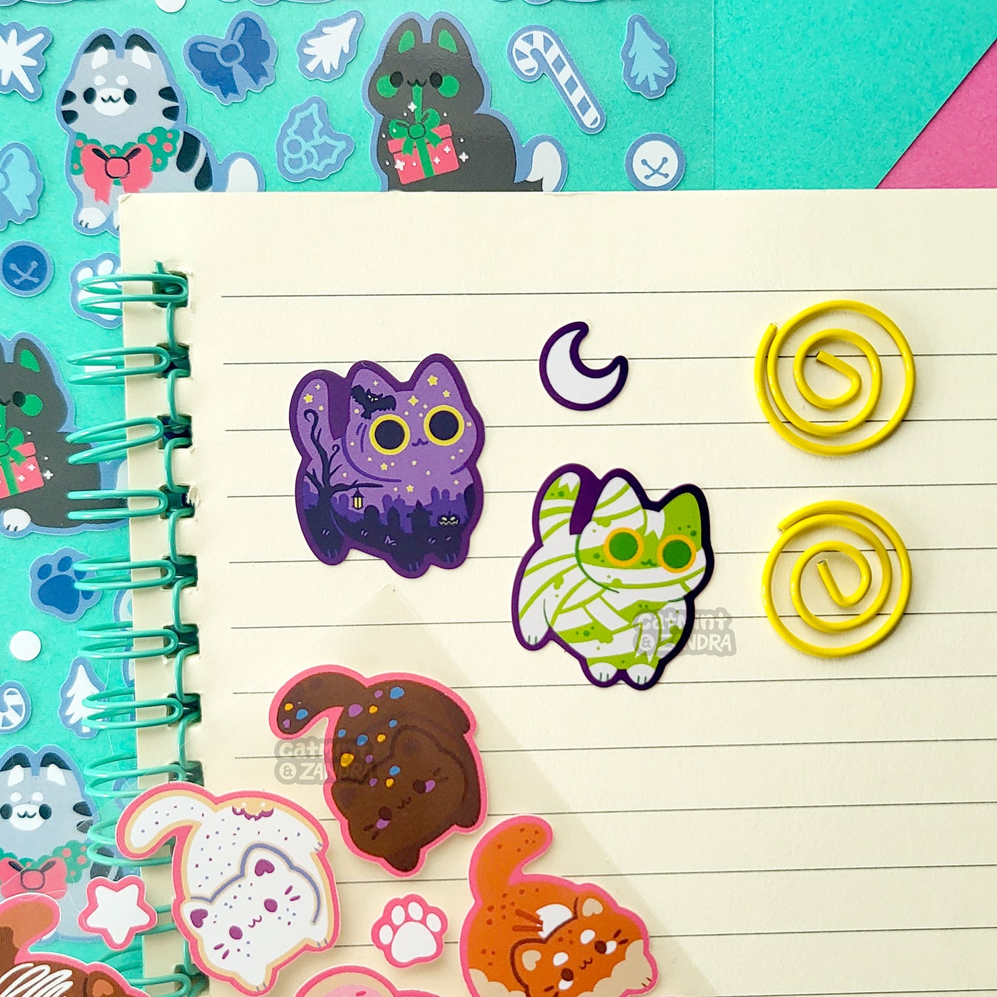 Collaboration Cat Sticker Sheets