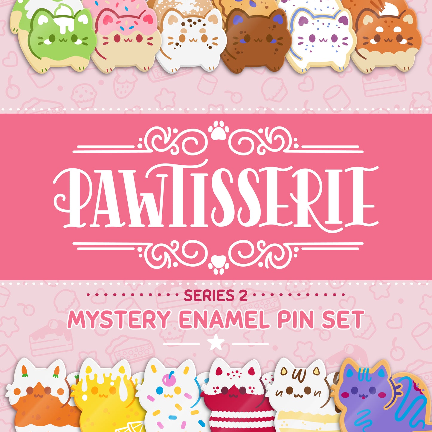 Pawtisserie Series 2 Enamel Pin Mystery Bags