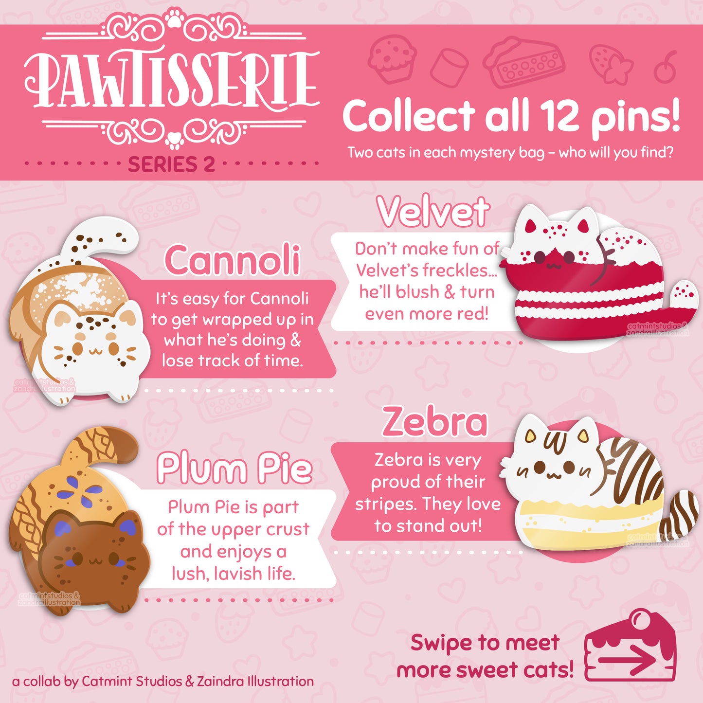Pawtisserie Series 2 Enamel Pin Mystery Bags