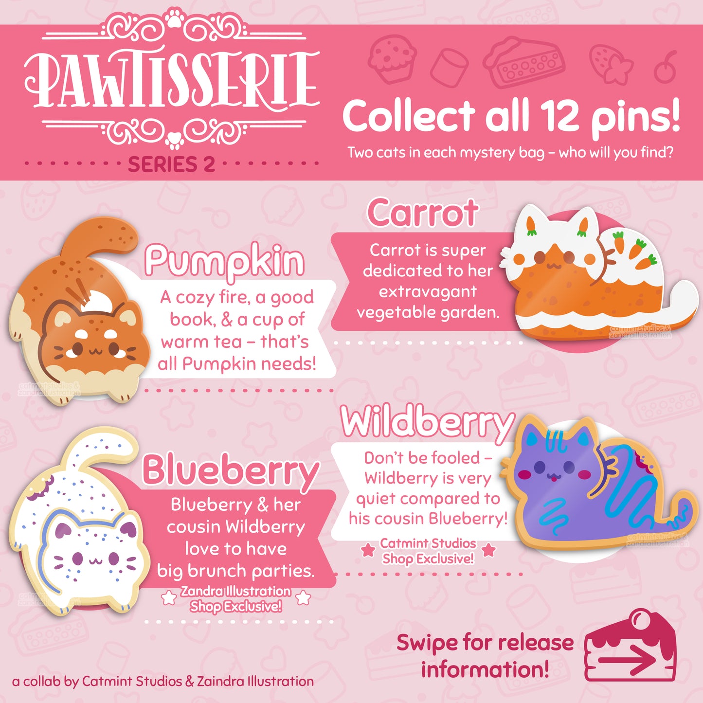 Pawtisserie Series 2 Enamel Pin Mystery Bags