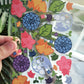 Spring Floral Cat 4x6 Sticker Sheet