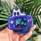 Gaming Cats Static Glitter Vinyl Sticker