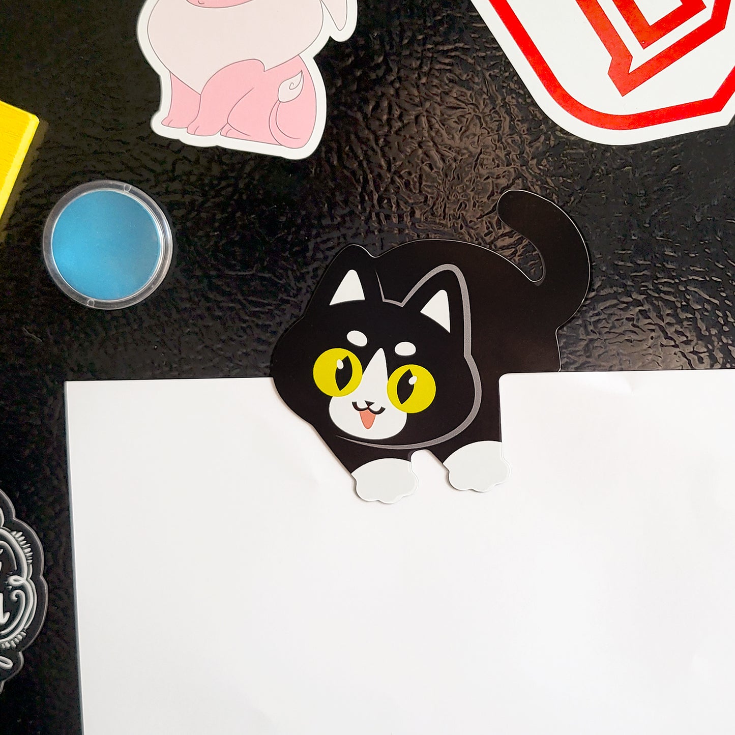 Climbing Cat Magnet - Tuxedo