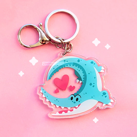 Happy Crocodile Keychain