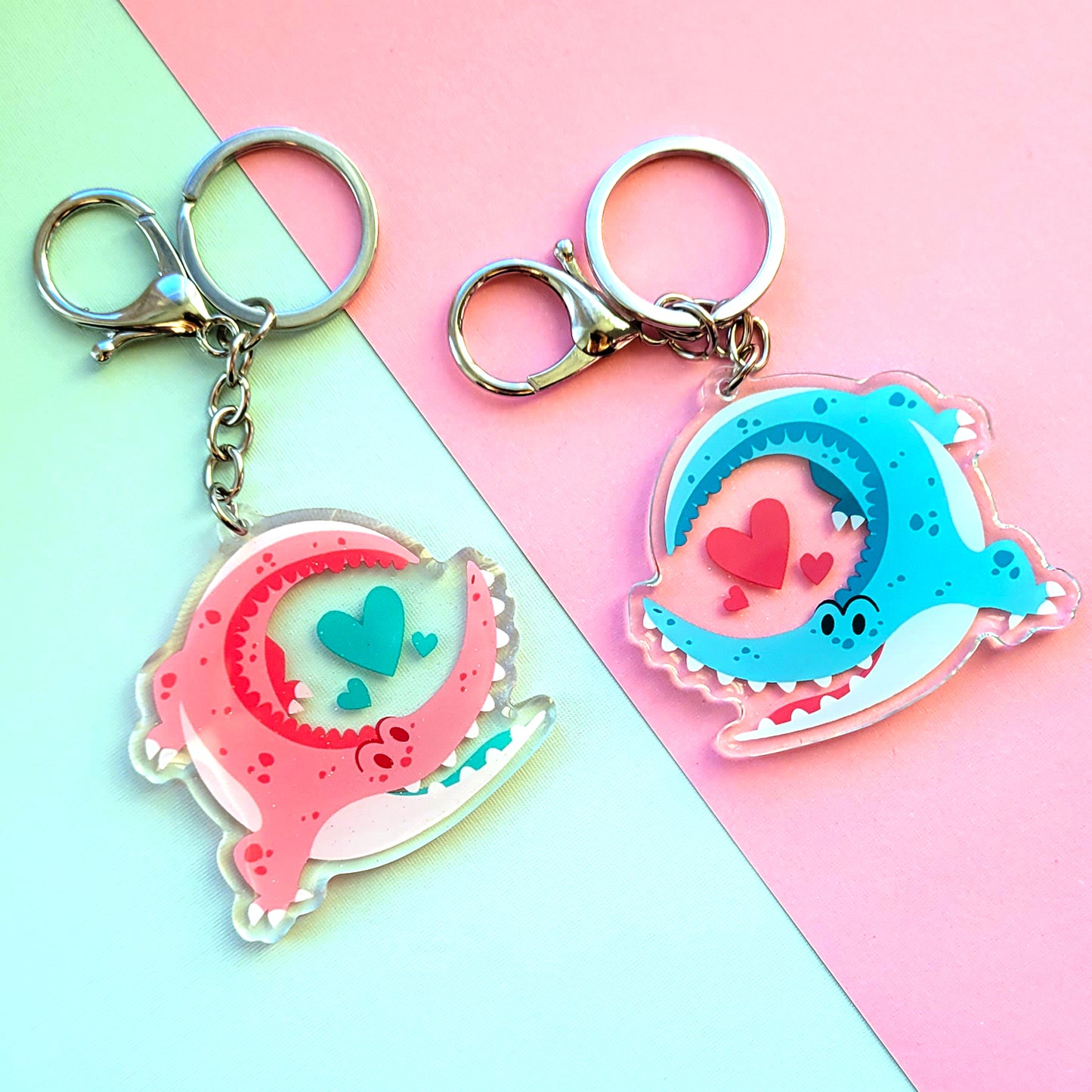 Happy Crocodile Keychain