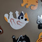 Orange Tabby Cat Mini Magnet Set