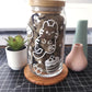 Pastry Cats Glass Cup with Bamboo Lid (US ONLY)