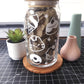 Pastry Cats Glass Cup with Bamboo Lid (US ONLY)
