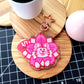 Cherry Blossom Tiger Keychain