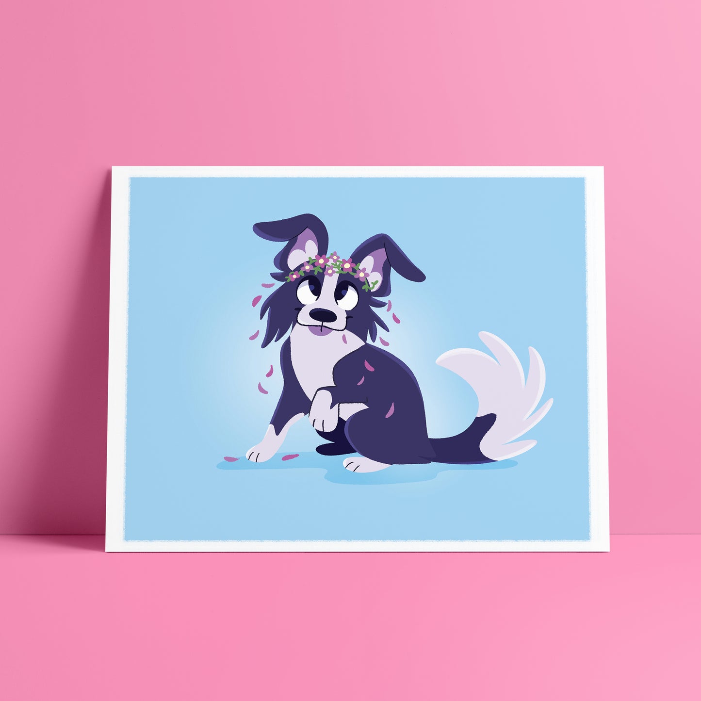 8x10 Border Collie Art Print