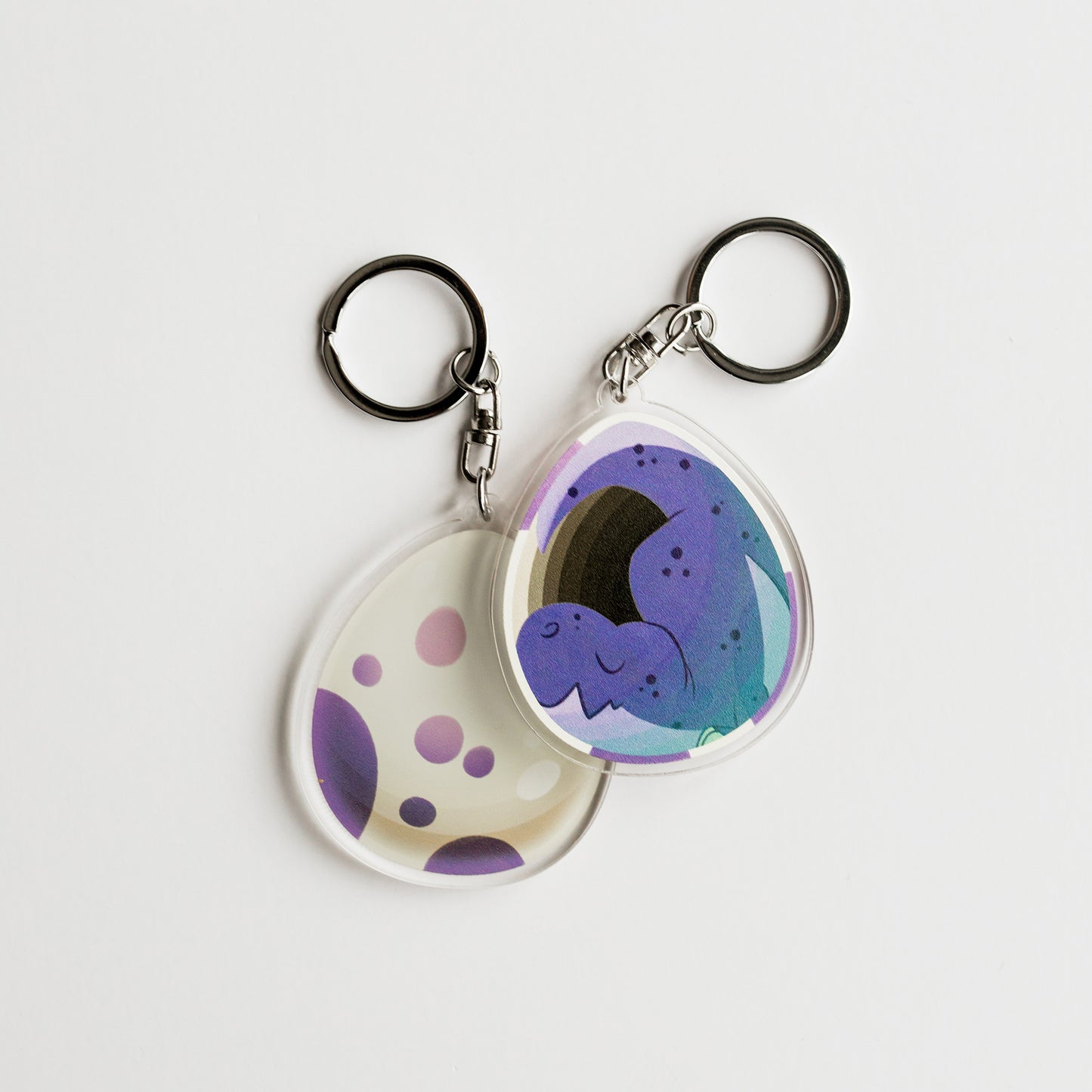 Dinosaur Egg Keychain