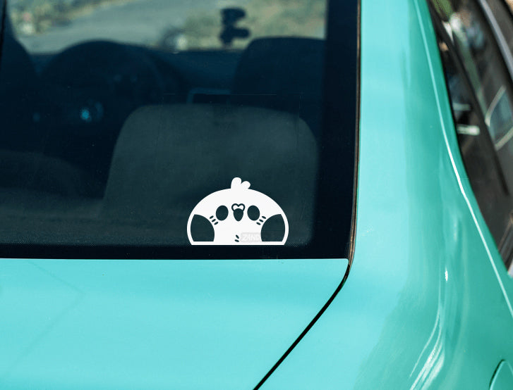 Peeking Bird Vinyl Decal