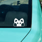 Peeking Cat Vinyl Decal