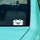 Peeking Dog Vinyl Decal
