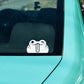Peeking Frog Vinyl Decal