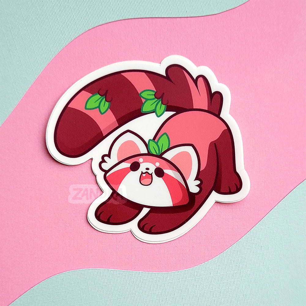 Red Panda Vinyl Sticker