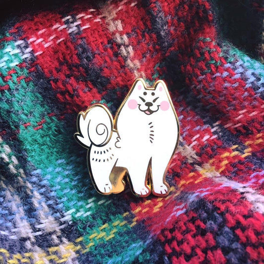 Samoyed Enamel Pin