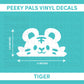 Peeking Tiger Vinyl Decal