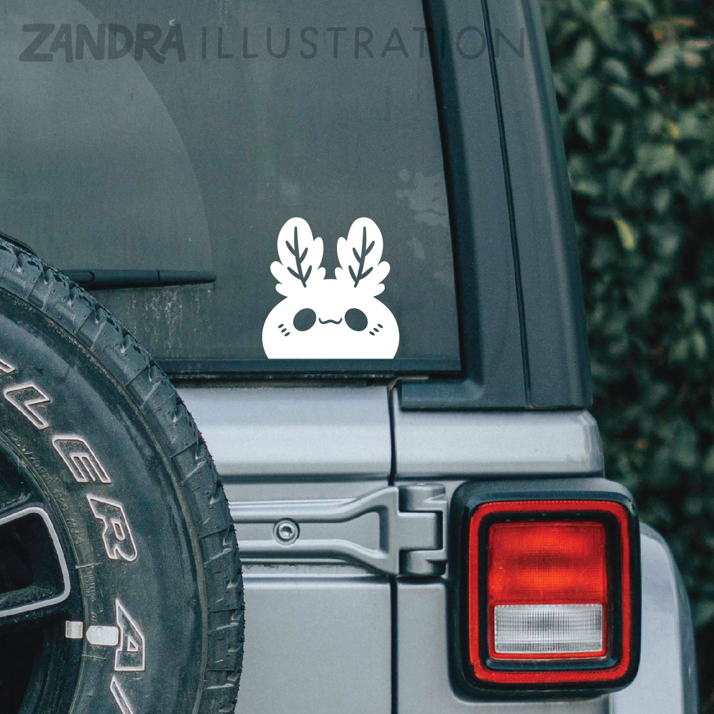 Peeking Moth Vinyl Decal