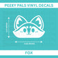 Peeking Fox Vinyl Decal