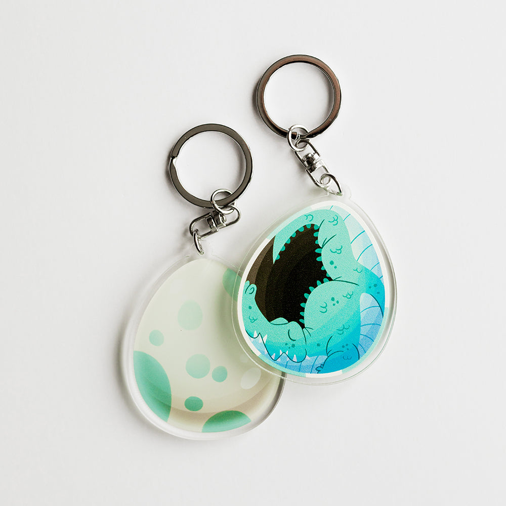 Crocodile Egg Keychain