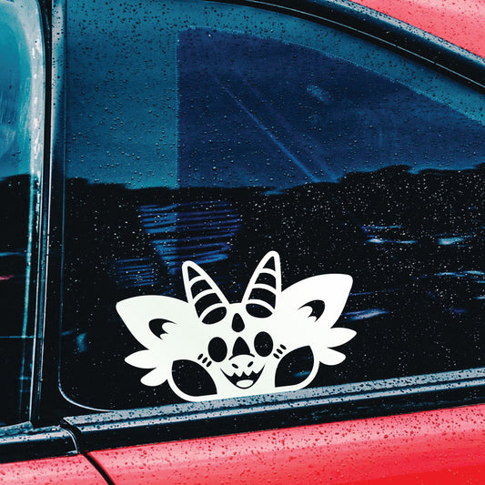 Peeking Dragon Vinyl Decal